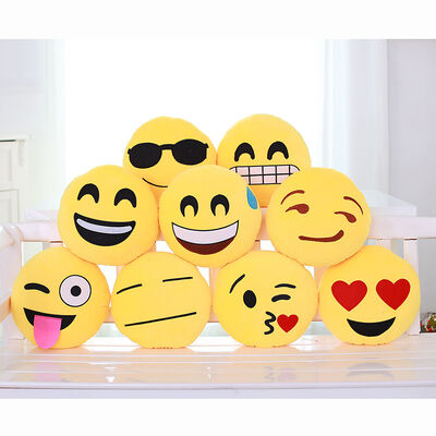 22 styles Emoji Emoticon Yellow and Round Stuffed Cushions And Pillows For Home Decoration