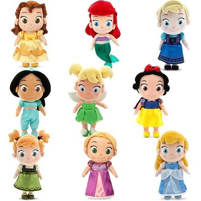 Fashion Cute Disney Princess Family Stuffed Plush Toys For Collection 12 inch