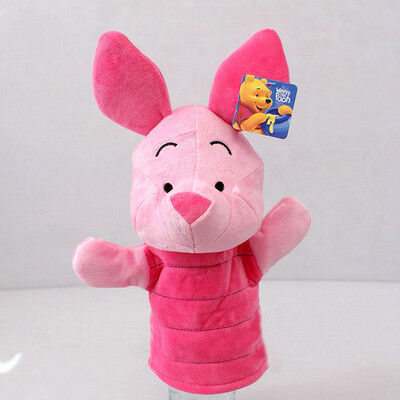 Winnie Pooh Tigger Stitch Eyore Plush Finger Puppets Yellow Pink Blue
