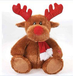 Promotion Gifts Moose Reindeer Custom Plush Toys With 100% PP Cotton Fabric