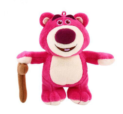 3 Lotso Huggin Bear Disney Plush Animals 13cm Keychian For Backpack