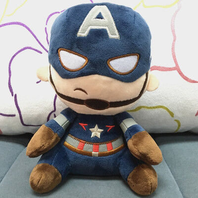 20cm Cute Cartoon Plush Toys Marvel The Avengers Group Stuffed Action Figure