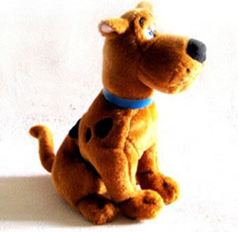 Promotional Cartoon Plush Toys scooby doo Stuffed , Sitting Pose