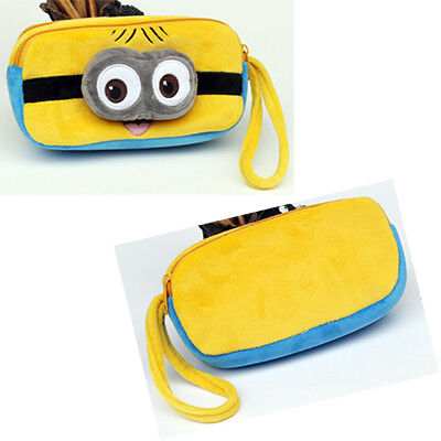 Stationery Toy Story 3 Alien Plush Pencil Case For Promotion , Blue / Yellow